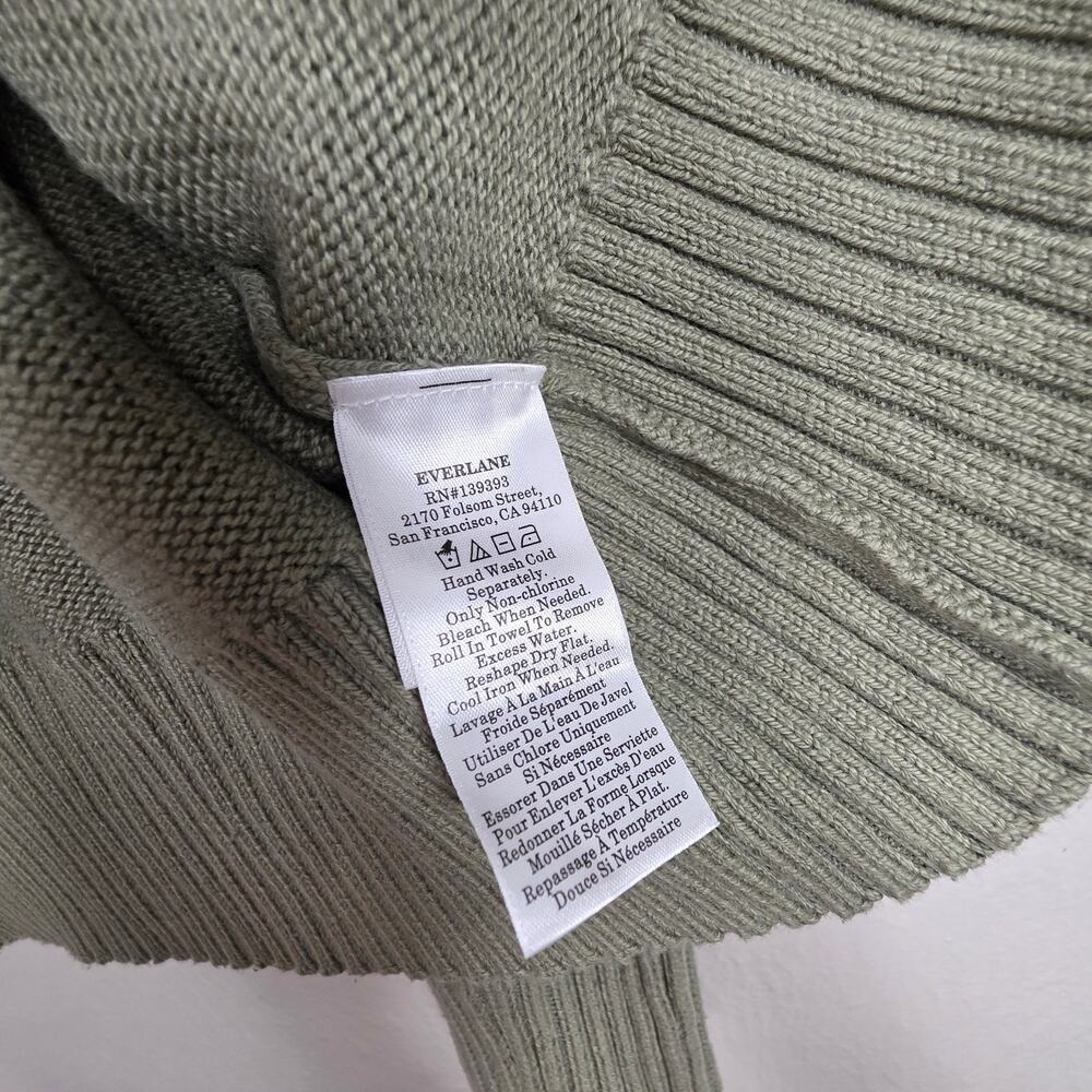 Everlane The Boxy Sweater Everyday Cotton Sage Green Small - Picture 11 of 15